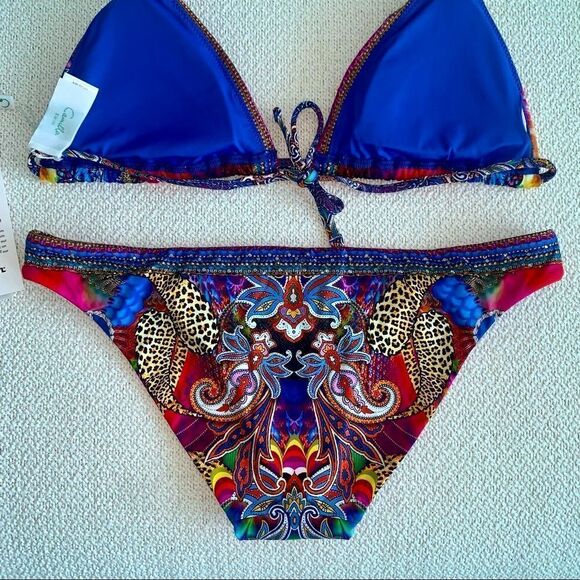 NWT CAMILLA Franks Crystal Beads Bikini Ball Psychedelica 2-Piece Swarov… - Picture 5 of 12